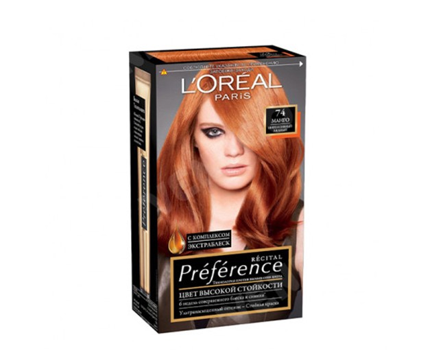 Loreal Paris Preference თმის საღებავი N74 